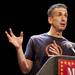 Dan Savage answers questions at Michigan Theater on Sunday. Daniel Brenner I AnnArbor.com
